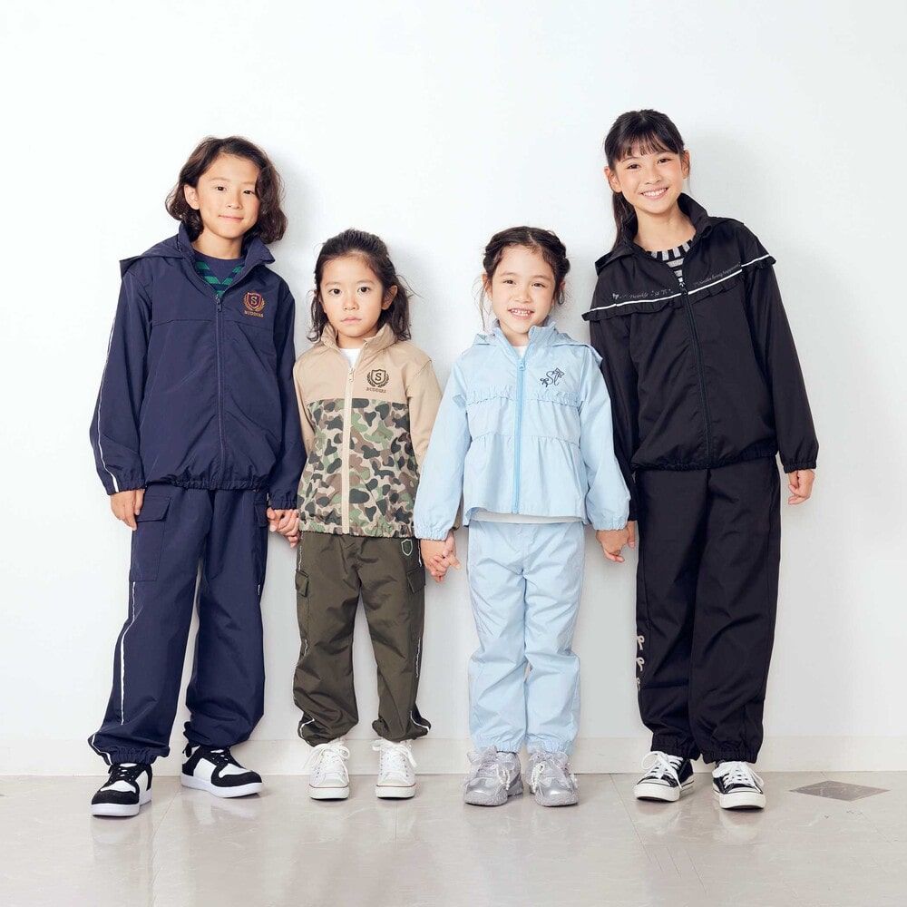 日本童裝  SLAP SLIP 反光條 網眼內襯 運動長褲 100-150cm 男童款/女童款 秋季 PANTS
