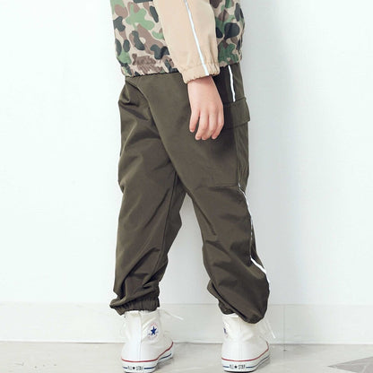 日本童裝  SLAP SLIP 反光條 網眼內襯 運動長褲 100-150cm 男童款/女童款 秋季 PANTS