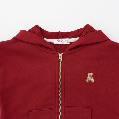 日本童裝 pe#main x【POLO BCS】衛衣外套 80-130cm 男童款/女童款 秋季 OUTERWEAR 聖誕紅/新年紅