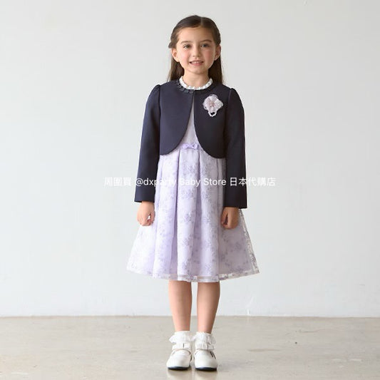 Japanese children's clothing pe#main dress two-piece suit 110-130cm girls summer dress outerwear interview / banquet / performance 