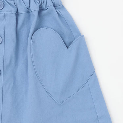 日本童裝 Ly# mine 心型口袋裙褲 100-140cm 女童款 夏季 PANTS