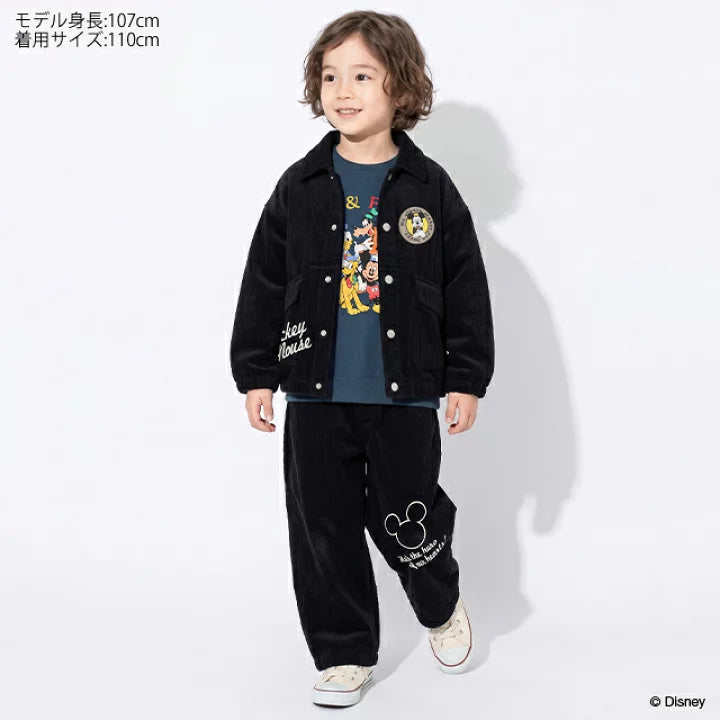 日本童裝 BDL x Disney 米奇燈芯絨長褲 90-140cm 男童款/女童款 秋季 PANTS
