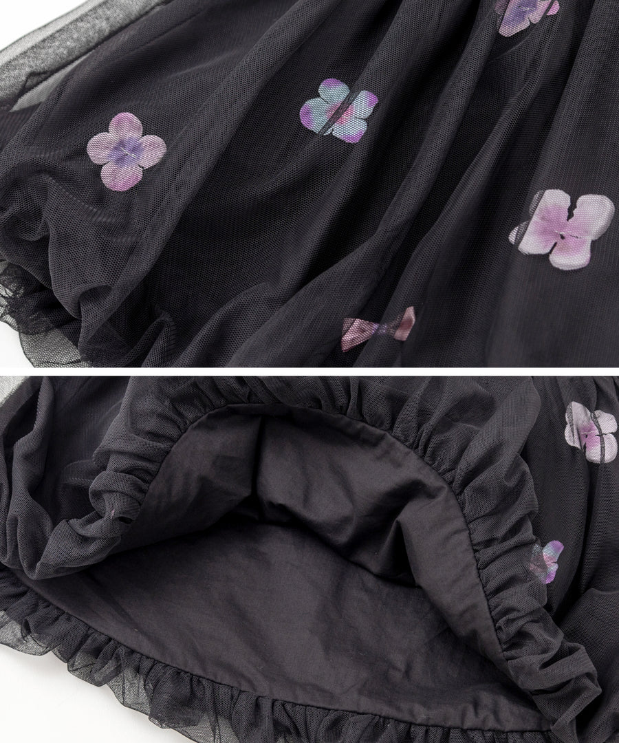 日本童裝 panpantutu x Sanrio Kuromi 泡泡背心連身裙 80-150cm 女童款 夏季 DRESSES