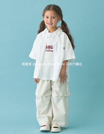 Japanese children's clothing b・R# 2Way detachable shorts loose stretch pants 100-150cm boys/girls spring and summer PANTS 