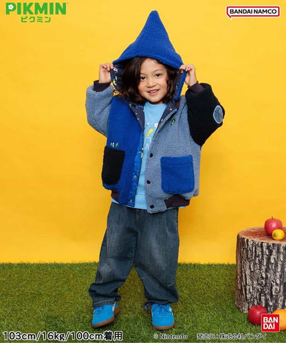 日本童裝 BREEZE x Pikmin 2Way 雙面兩著 夾棉外套 80-140cm 男童款/女童款 冬季 (適合初秋、香港平均溫度、寒冷天氣）OUTERWEAR 