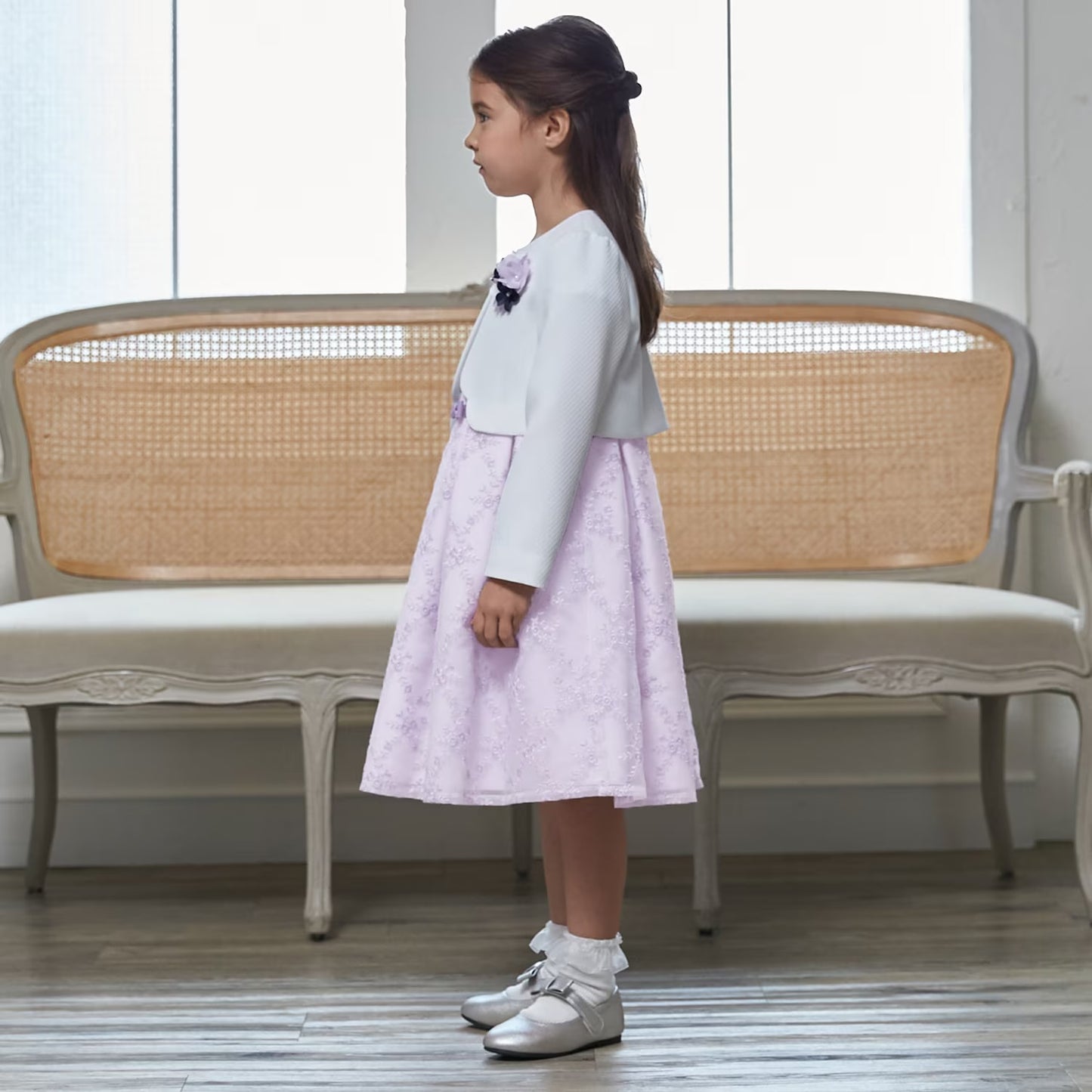 日本童裝 pe#main 禮服兩件套裝 110-130cm 女童款 冬季 OUTERWEAR DRESSES 面試/宴會/表演