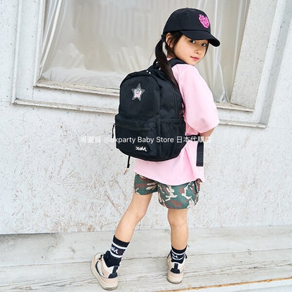 Japanese children's clothing X-girl Stages work pocket jeans 100-140cm girls summer PANTS 