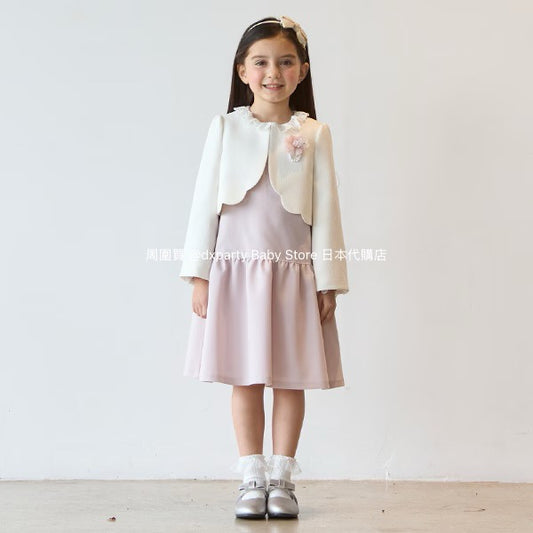Japanese children's clothing pe#main dress two-piece suit 110-130cm girls summer dress outerwear interview / banquet / performance 