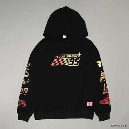 日本童裝 BDL x Disney 親子裝 Cars印花連帽衛衣 S-XL 大人款 冬季 TOPS