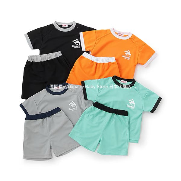 Japanese Kidswear mini#ML Quick-Dry Series Contact Cooling Two-Piece Sports Set (90-140cm) Boys'/Girls' Summer TOPS PANTS 