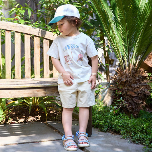Japanese children's clothing pe#main casual shorts 80-130cm boys' summer PANTS 