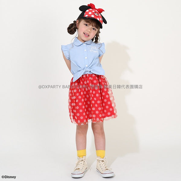 日本童裝 BDL x Disney 牛仔拼網紗連身裙 80-140cm 女童款 夏季 DRESSES
