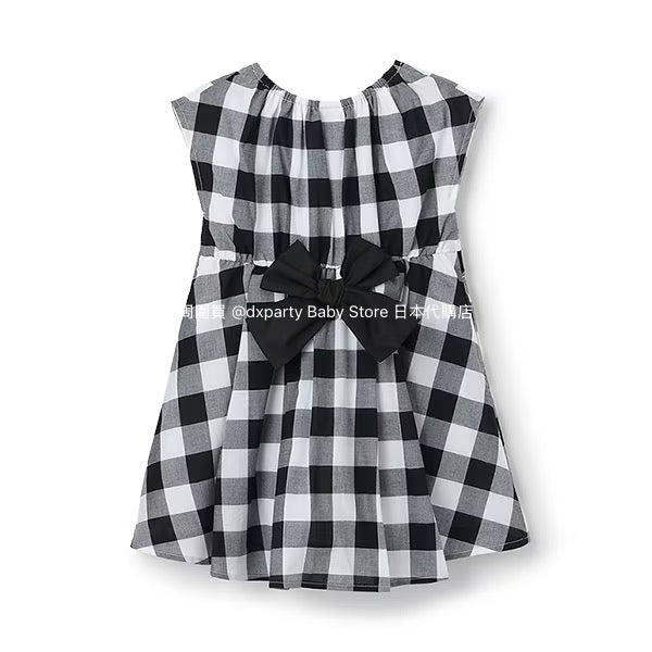 Japanese children's clothing pe#main back bow dress 80-130cm girls summer dresses 