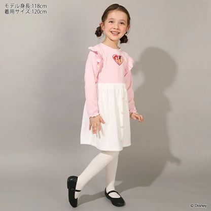 日本童裝 BDL x Disney 公主拼接連身裙 100-130cm 女童款 冬季 DRESSES