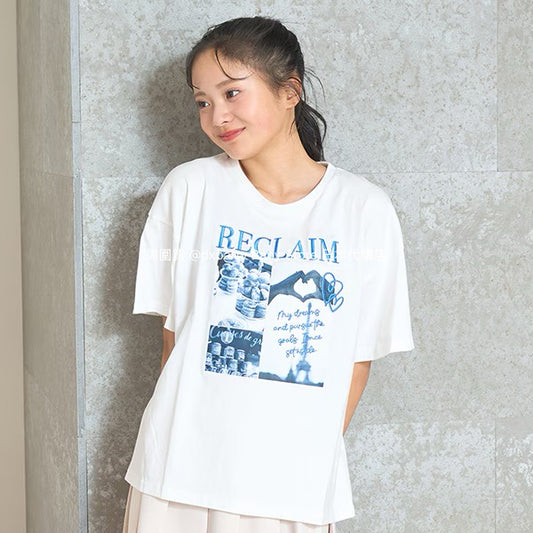 Lovetoxic Paris Print Top (140-160cm) for Girls (Summer) 