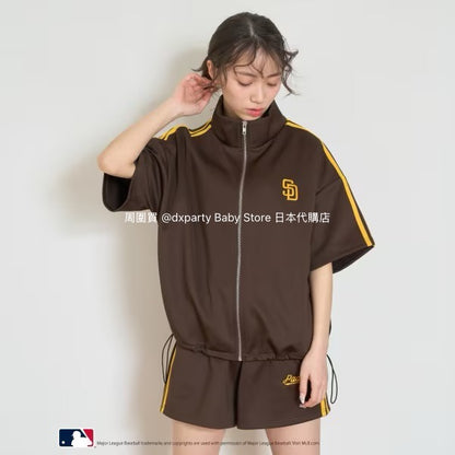 Lovetoxic x MLB Water-Absorbent Quick-Drying Short-Sleeved Jacket (140-170cm) for Girls (Summer Outerwear) 