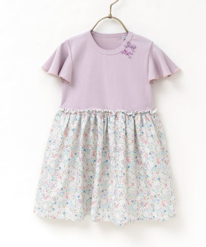 Japanese children's clothing panpantutu x Sanrio My Melody floral patchwork dress 80-140cm girls' summer dresses 