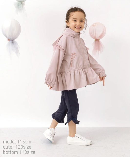Japanese children's clothing panpantutu bow stretch pants 90-140cm girls summer PANTS 