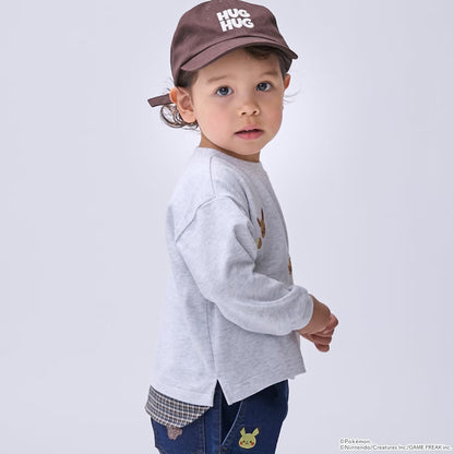 日本童裝 pe#main x【monpoke】假兩件衛衣 80-120cm 男童款/女童款 夏季 TOPS