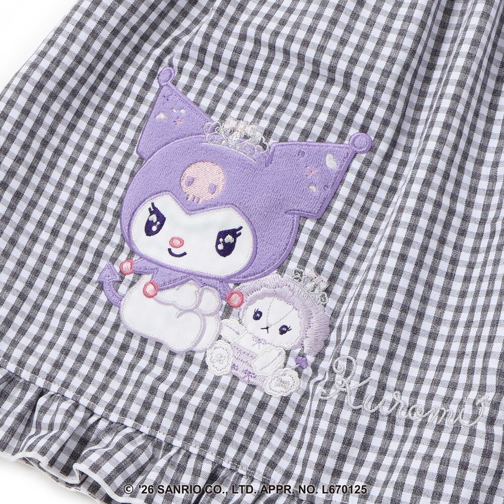 日本童裝 Slap Slip x Sanrio 格子拼接連身裙 80-130cm 女童款 秋季 DRESSES 其他品牌童裝