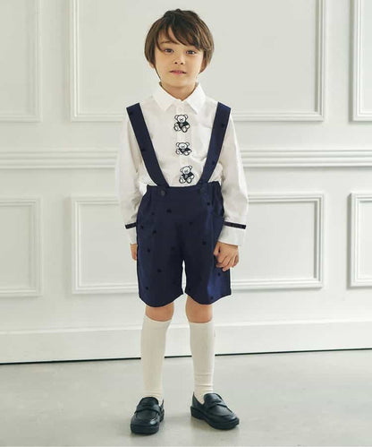 日本童裝 apres les cours x tiny bear 襯衫 90-120cm 男童款 冬季 TOPS 面試/宴會/表演 兒童服飾