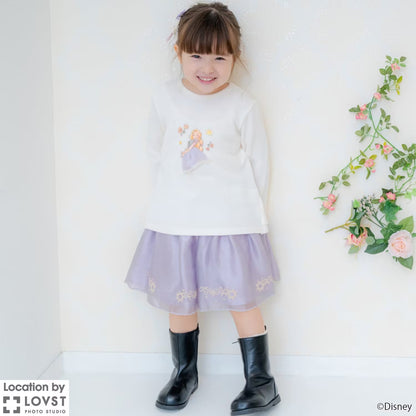 日本童裝 pe#main x Disney Princess 公主印花衛衣 90-130cm 女童款 秋季 TOPS