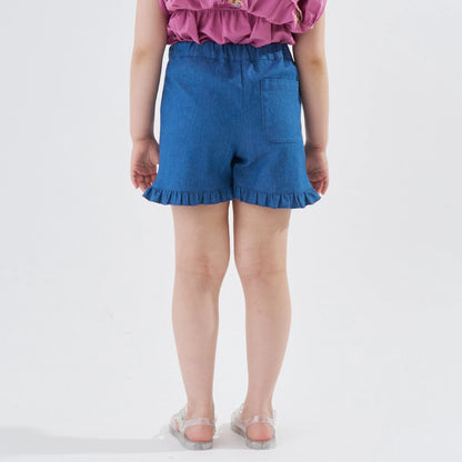 Japanese children's clothing Ly# mine tank top and shorts set 100-150cm girls summer TOPS PANTS 