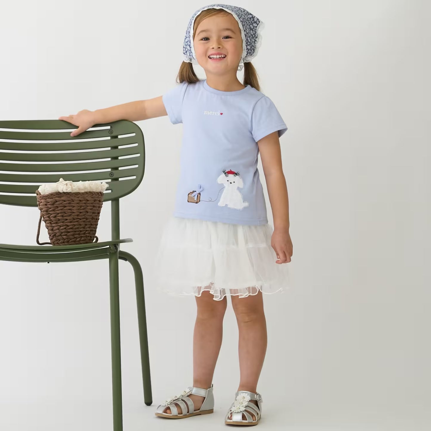日本童裝 pe#main 貼花圖案上衣 80-130cm 女童款 夏季 TOPS