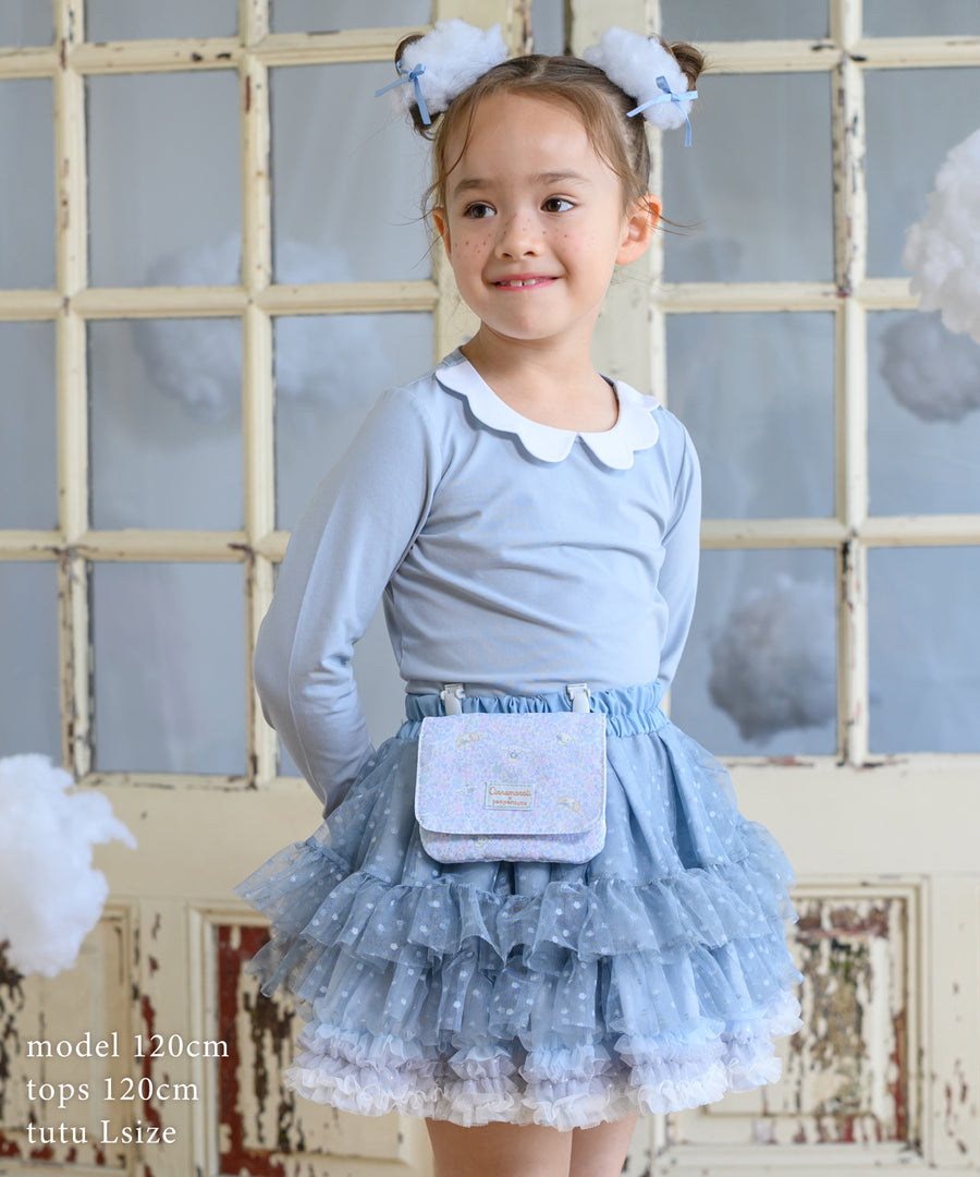 日本童裝 panpantutu 法式藍 tutu裙 70-145cm 女童款 初生嬰兒 夏季 SKIRTS