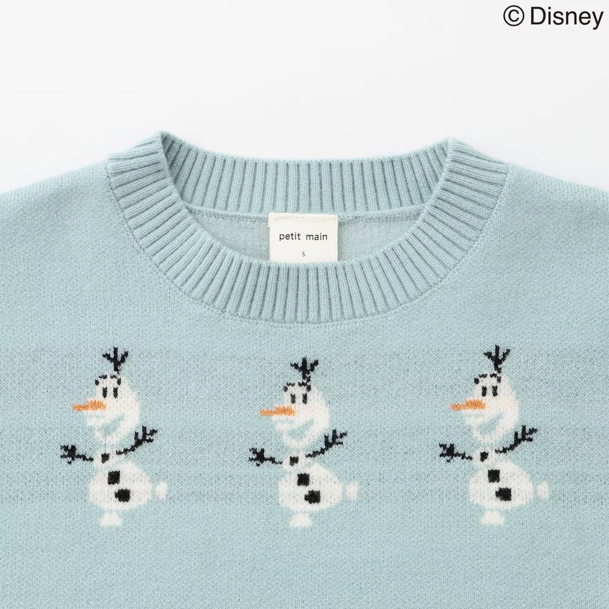 日本童裝 pe#main x Disney Princess 針織毛衣 80-130cm 女童款 秋季 TOPS
