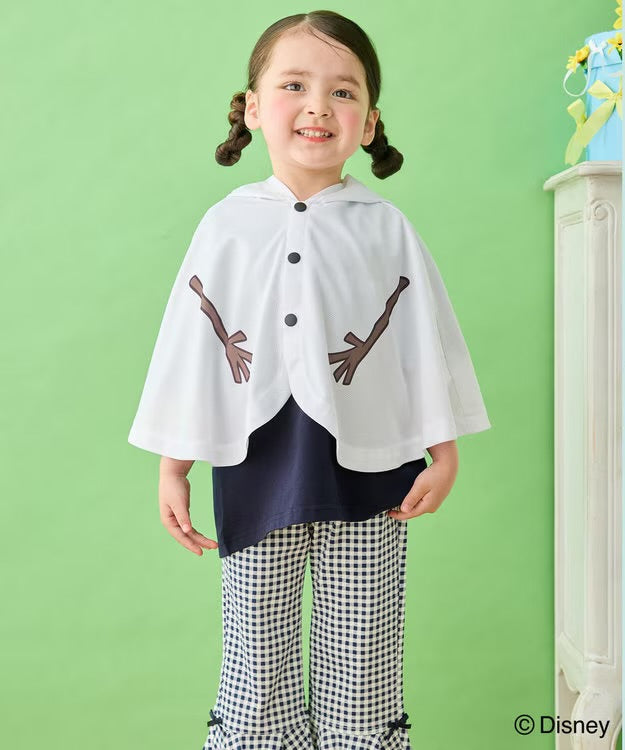 日本童裝 aF#a325 x Disney FROZEN 防UV 接觸冷感 披肩 100-140cm 男童款/女童款 夏季 OUTERWEAR