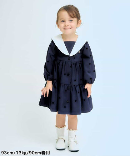 日本童裝 apres les cours x tiny bear 連第裙 90-120cm 女童款 冬季 DRESSES 面試/宴會/表演 兒童服飾