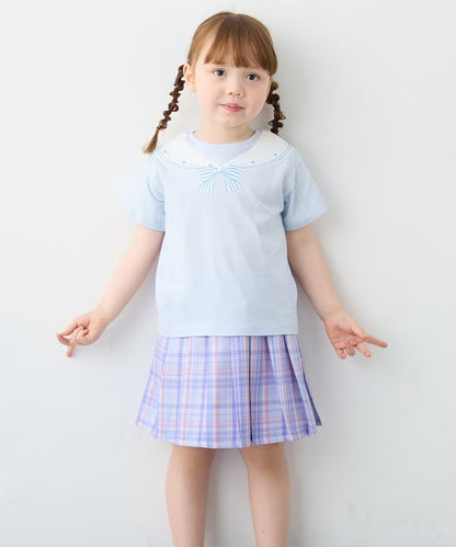 日本童裝 aF#a325 印花短袖上衣 90-160cm 女童款 夏季 TOPS