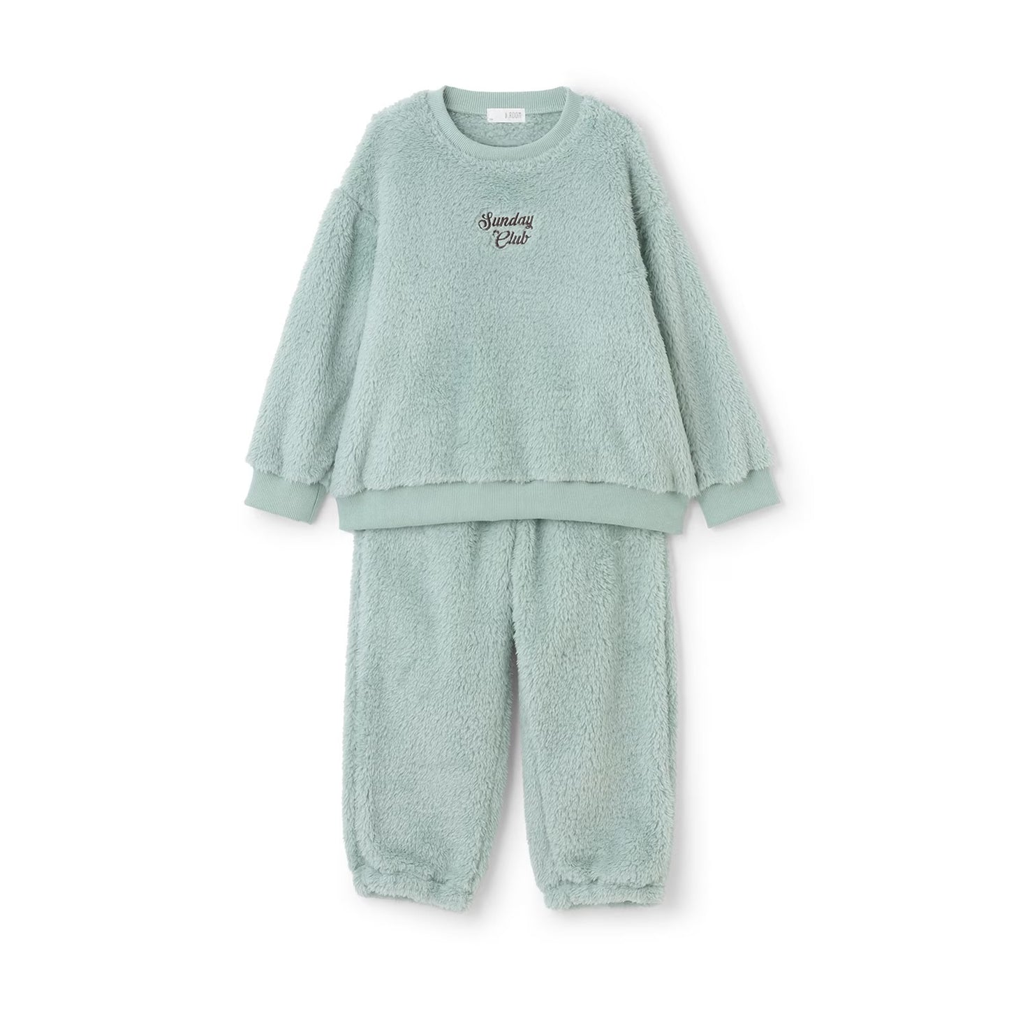 日本童裝 b・R# 絨毛睡衣套裝 100-150cm 男童款 冬季 TOPS PANTS 睡衣系列