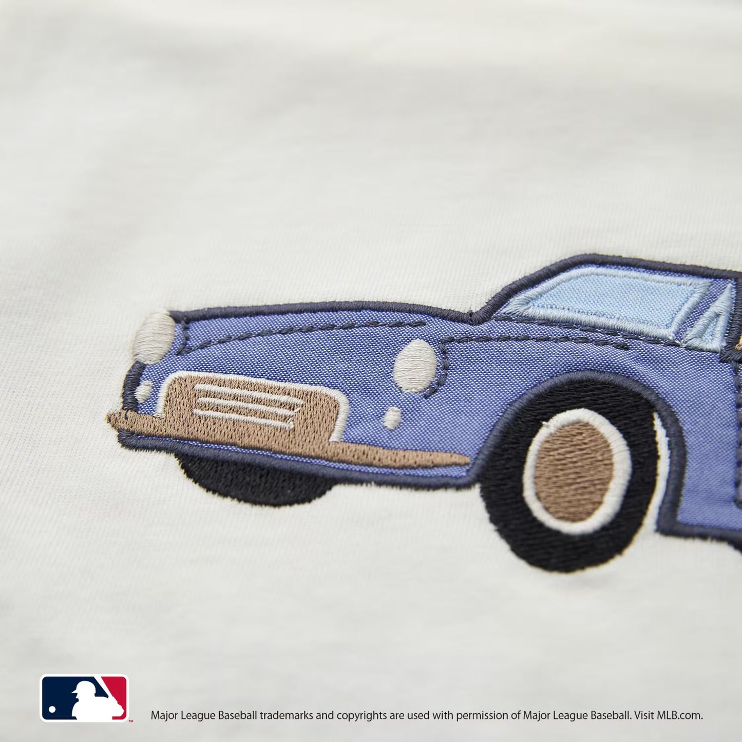 日本童裝 pe#main x 【MLB】汽車貼花上衣 80-130cm 男童款/女童款 夏季 TOPS