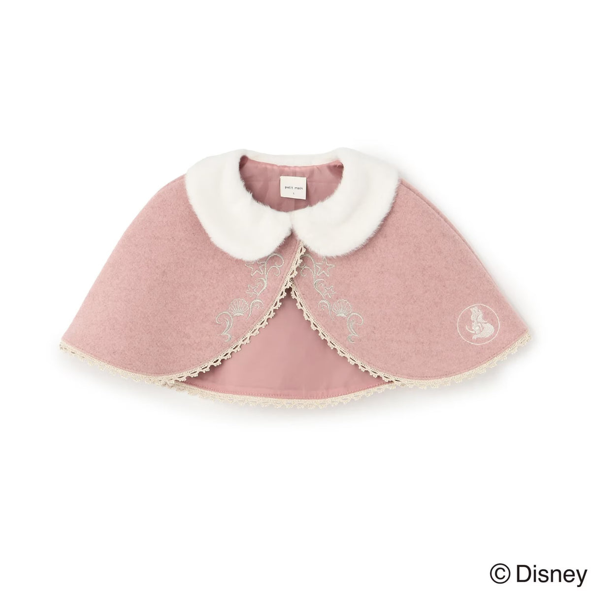 日本童裝 pe#main x Disney Princess 公主披風 80-130cm 女童款 秋季 OUTERWEAR