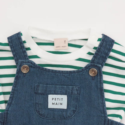 日本童裝 pe#main 上衣及吊帶連體褲 70-80cm 男童款 初生嬰兒 夏季 TOPS Jumpsuit