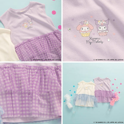 日本童裝 Branshes x Sanrio 荷葉邊層疊上衣 90-130cm 女童款 夏季 TOPS
