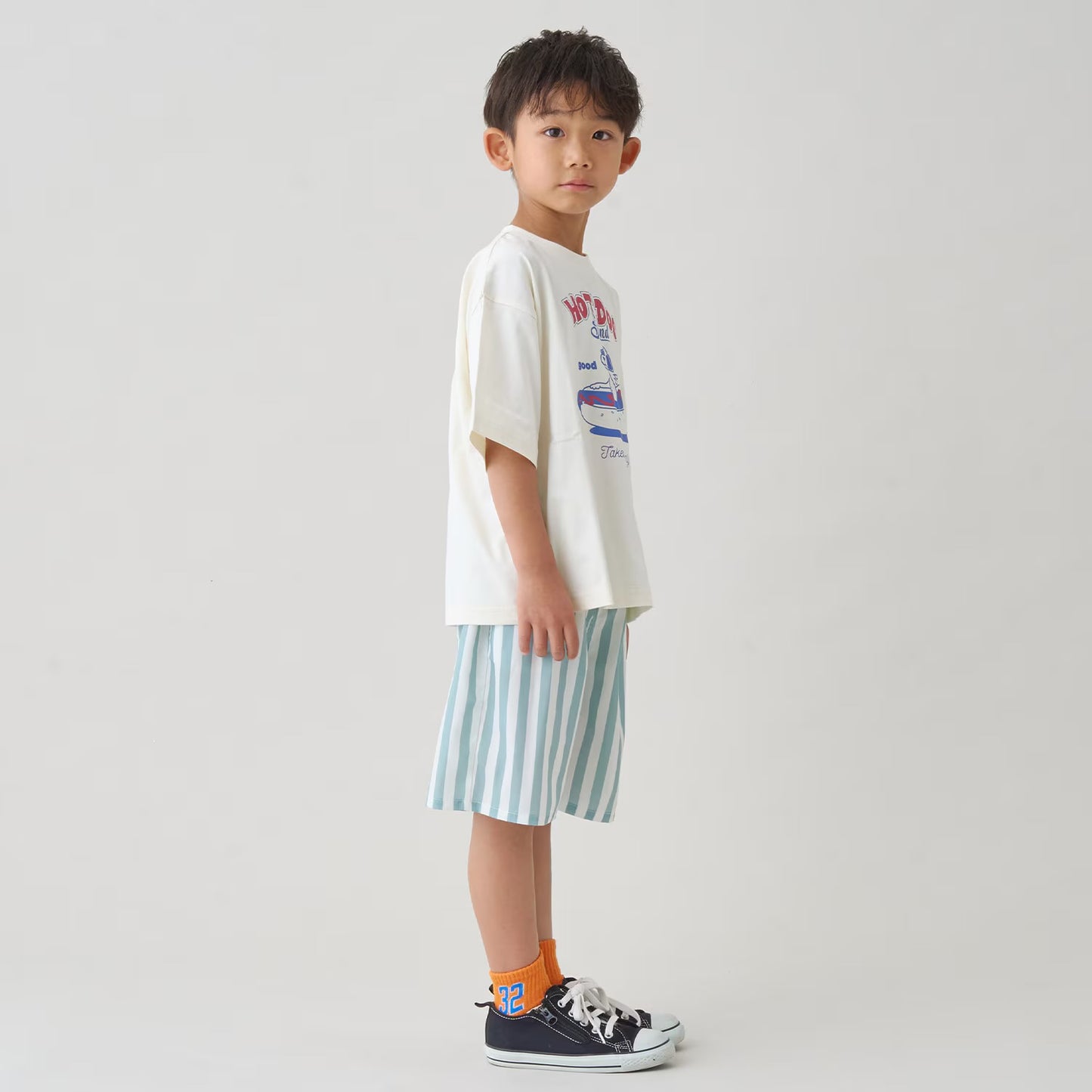 日本童裝 b・R# 接觸冷感 休閒短褲 100-140cm 男童款 夏季 PANTS