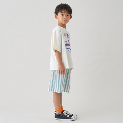 日本童裝 b・R# 接觸冷感 休閒短褲 100-140cm 男童款 夏季 PANTS