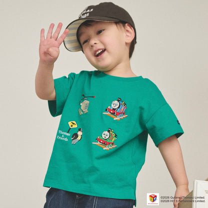 日本童裝 pe#main x Thomas 刺繡圖案上衣 80-130cm 男童款/女童款 夏季 TOPS