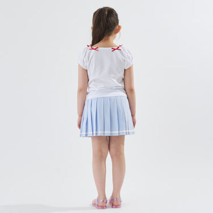 日本童裝 Ly# mine 隔熱布料 防UV 百摺短裙 100-140cm 女童款 夏季 SKIRTS