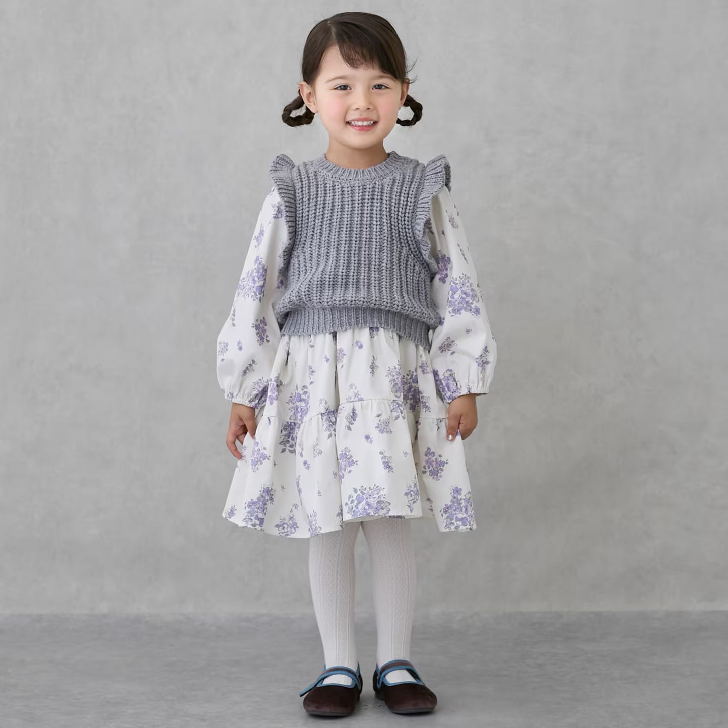 日本童裝 pe#main 針織背心連身裙套裝 80-130cm 女童款 冬季 TOPS DRESSES