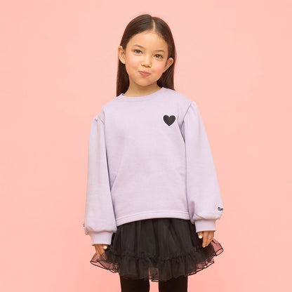 日本童裝 Ly# mine 速乾系列 心心刺繡衛衣 100-150cm 女童款 冬季 TOPS