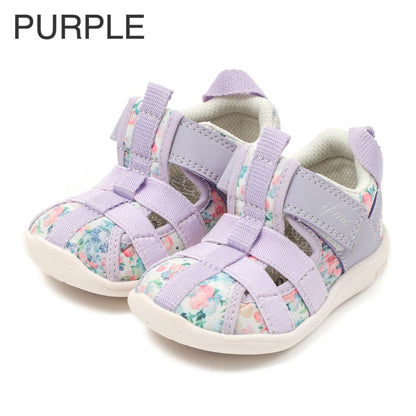 IFME CALIN Watercolor Pattern Amphibious Sneakers (Direct from Japan) - Healthy Functional Children's Shoes (12-15cm) for Girls 