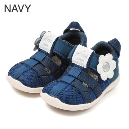 IFME CALIN Daisy Amphibious Sneakers (Direct from Japan) - Healthy Functional Children's Shoes (12-15cm) for Girls 