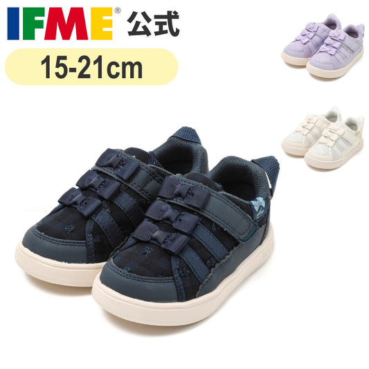IFME CALIN Triple Bowknot Sports Shoes (Sold Directly from Japan) for Girls (15-21cm) 