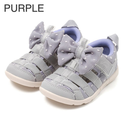 IFME CALIN Large Bow Amphibious Sneakers (Direct from Japan) - Healthy Functional Children's Shoes (15-21cm) - Girls' Shoes 