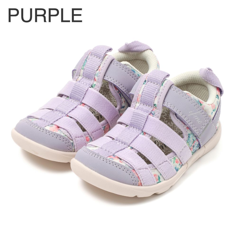 IFME CALIN Watercolor Pattern Amphibious Sneakers (Direct from Japan) - Healthy Functional Children's Shoes (15-21cm) - Girls' Shoes 