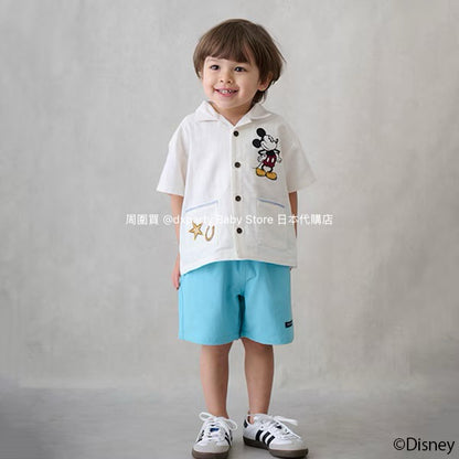 Japanese children's clothing pe#main x Disney shirt 80-130cm boys' summer TOPS 